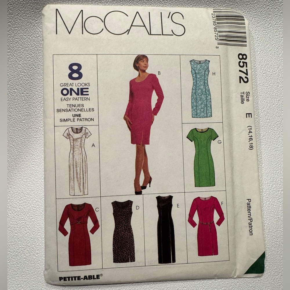 McCall’s Vintage Women's Dress Pattern